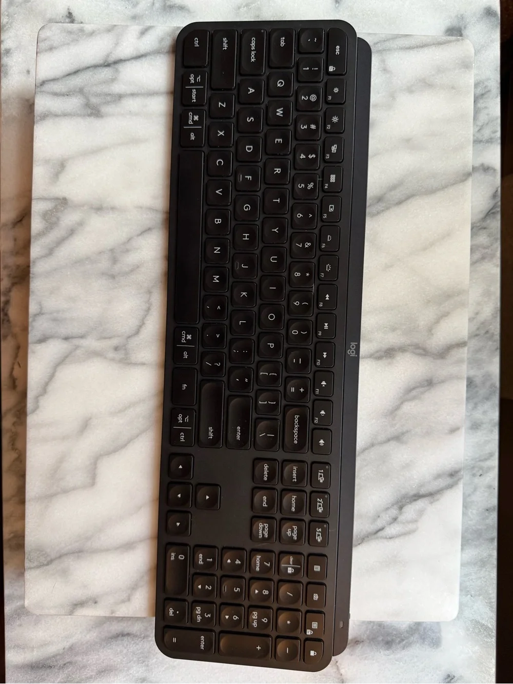 Logitech MX Keys Full-Size Wireless Keyboard - Black